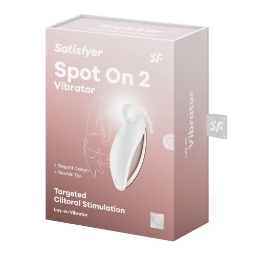 Вибратор для стимуляции клитора белого цвета Satisfyer Spot On 2 - 7