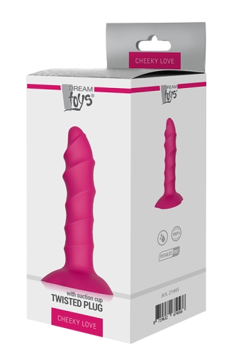 Анальный плаг с присоской розового цвета Dream Toys CHEEKY LOVE - 2