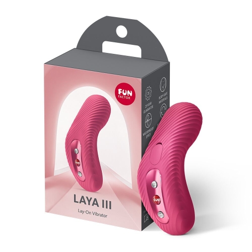 Вібротрусики для клітора ефект постукування малиновим пальцем Fun Factory LAYA III - 3