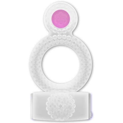 Эрекционное виброкольцо на член прозрачное Casual Love Ring Vibrating Double Pleasure Transparent - 3