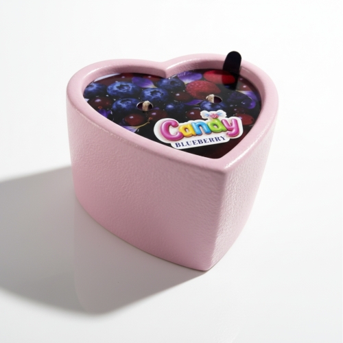 Масажна свічка у формі серця з ароматом чорниці Candy Blueberry 70 мл - 13