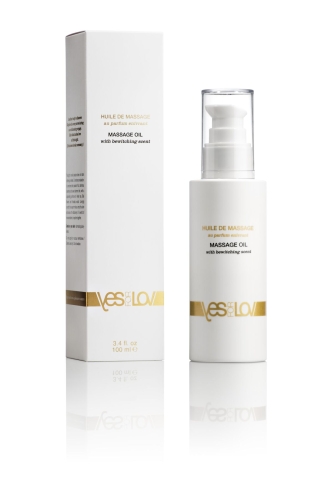 Масажна олія з ароматом білого чаю та плюмерії YESforLOV MASSAGE OIL with bewitching scent 100 мл - 1
