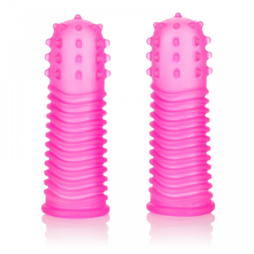 Вібратор на палець Без вібрації рожевого кольору California Exotic Novelties Intimate Play Finger Tingler Pink 2 штуки - 1