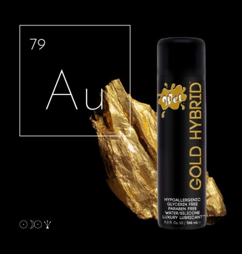 Лубрикант водно силиконовый основе Wet Gold Hybrid 93 мл - 2