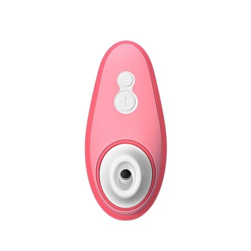 Вакуумний кліторальний стимулятор силіконовий рожевого кольору Womanizer Liberty 2 Vibrant - 2