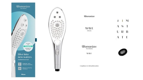 Насадка-стимулятор для душа 2в1 Womanizer Wave массажер для интимных зон серая - 5