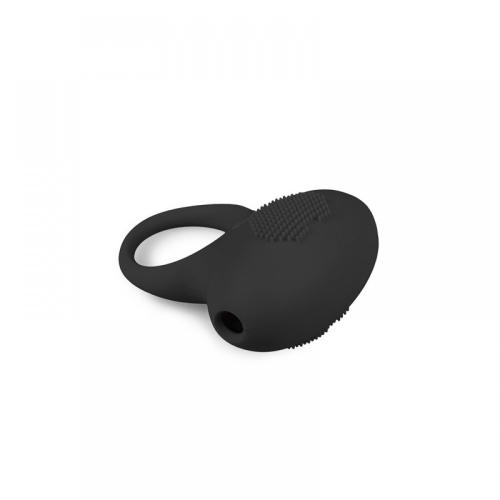Эрекционное виброкольцо черного цвета EasyToys Vibrating Cock Ring - 2