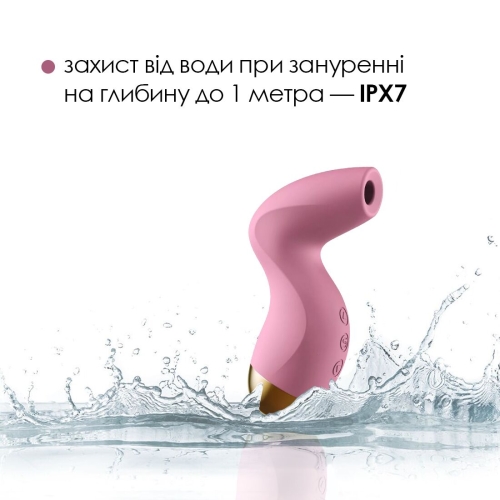 Вакуумный клиторальный стимулятор розового цвета Svakom Pulse Pure - 4