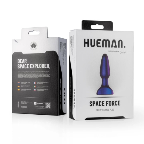 Анальная вибропробка фиолетового цвета Hueman SPACE FORCE - 7