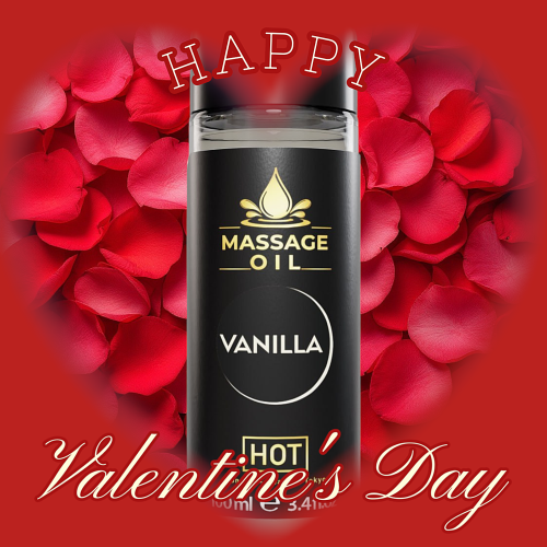 Массажное масло с ароматом ванили HOT Massage Oil 100 мл - 3