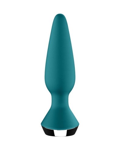 Анальна вібропробка блакитна Satisfyer Plug-ilicious 1 Petrol - 4