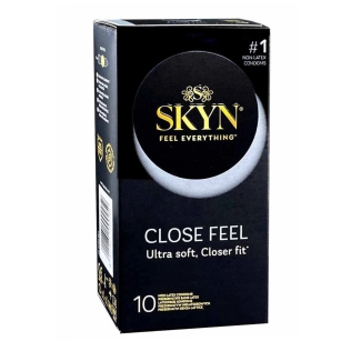 Презервативы с рельефом безлатексные из полиизопрена Kiki Skyn Close Feel 10 штук