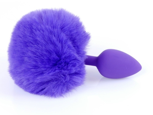 Анальна пробка із хвостом фіолетового кольору S BOSS of TOYS Boss Series PLUG Bunny Tail - 4