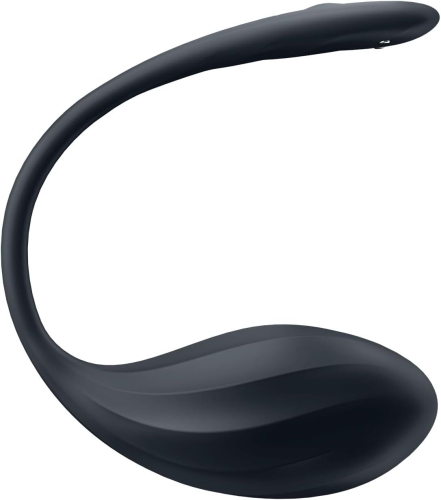 Віброяйце з пультом управління чорного кольору Satisfyer Shiny Petal Connect App - 3