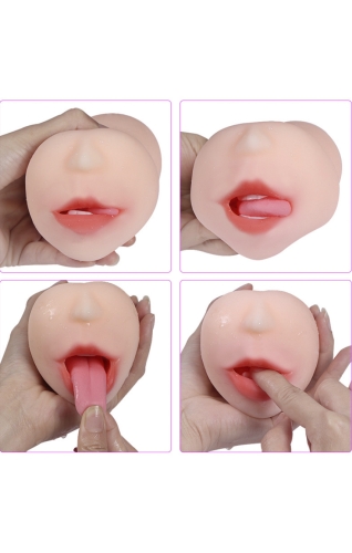 Мастурбатор ротик телесного цвета Xise Little Nose - 4