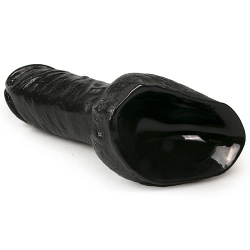 Большой эротический реалистичный фаллоимитатор All Black 29 см черный - 4