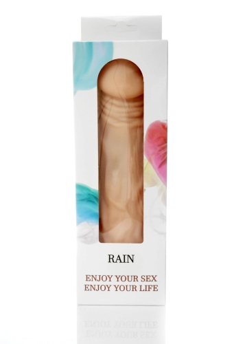 Вібратор реалістичний тілесного кольору Boss series Rain - 5