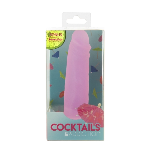 Фаллоимитатор реалистичный на присоске фиолетового цвета Addiction Cocktails Purple Cosmo - 6