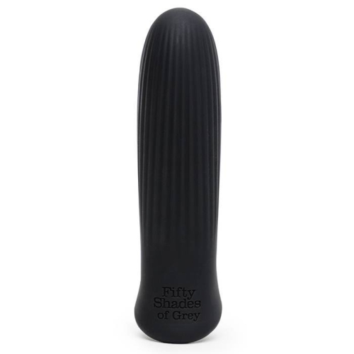 Вибропуля ребристая для стимуляции клитора черного цвета Fifty Shades of Grey - 2