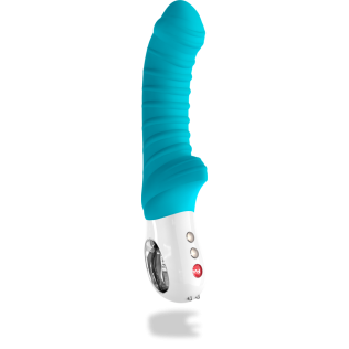 Вібратор із стимуляцією клітора блакитний Fun Factory Tiger G5