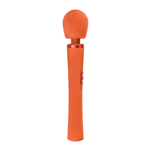 Масажер у вигляді мікрофону суперпотужний та легкий помаранчевий Fun Factory VIM Vibrating Wand до 6 годин роботи - 1