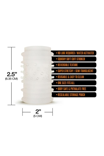 Мастурбатор для мужчин белого цвета Happy ending Just add water whack pack self lubricating cuff - 3