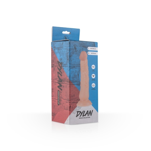Фаллоимитатор реалистичный на присоске из поливинилхлорида бежевого цвета EasyToys Dylan - 2