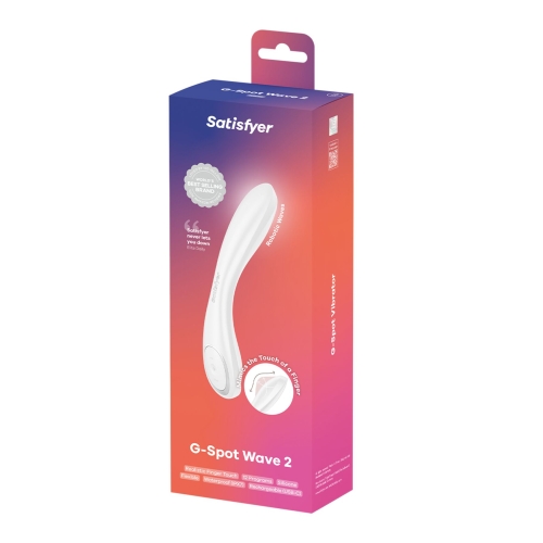 Вагінальний вібратор для точки G імітує дотик пальця білий Satisfyer G-Spot Wave 2 White - 5