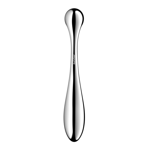 Двухсторонний металлический фаллоимитатор серебристого цвета Satisfyer Star Force 4 - 3