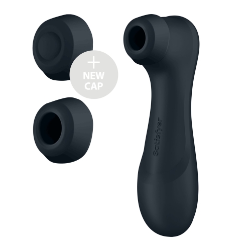 Вакуумный клиторальный стимулятор с вибрацией темно серого цвета Satisfyer Pro 2 Generation 3 Connect App - 2