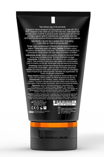 Анальний лубрикант на водній основі Wicked Sensual Care Jelle heat anal lubricant 120 мл - 3