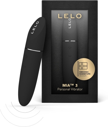 Вибропуля для стимуляции клитора черного цвета Lelo Mia 3 - 8