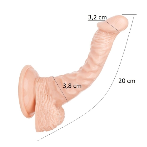 Фаллоимитатор 20/3,8 см на присоске реалистичный Love stay with me SEXTOY PENIS - 5