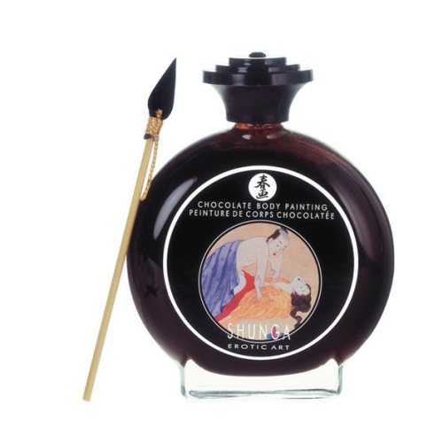 Съедобная краска для тела Shunga BODYPAINTING - Aphrodisiac chocolate (100 мл) Шоколадный афродизиак Шунга - 1