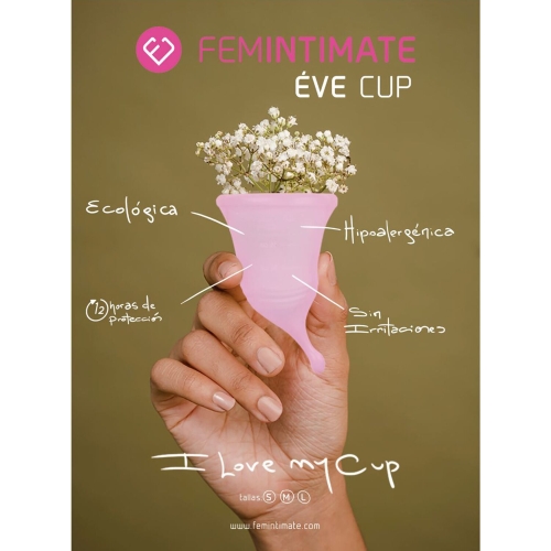 Менструальна чаша S рожевого кольору Femintimate Eve Cup New - 3