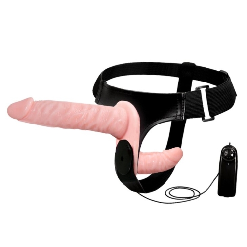 Страпон подвійний на трусиках з вібрацією Ultra Passionate Harness BW-022049 - 2