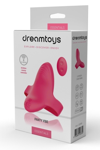 Вібротрусики для стимуляції клітора з пультом керування рожевий Dream Toys Essentials - 5