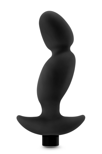 Вибратор для простаты черный силиконовый Blush Anal Adventures Platinum 04 Vibrating Prost - 1