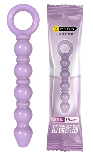 Анальные бусы фиолетового цвета Meleon Anal Beads AP-28 - 1