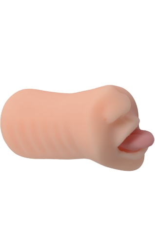 Мастурбатор ротик телесного цвета Xise Mini mouth tongue - 2