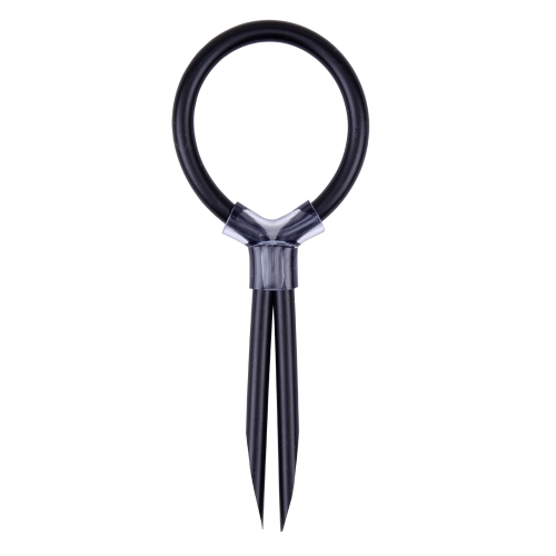 Эрекционное силиконовое кольцо на член с регулировкой черное CHISA Stud Ring - 2