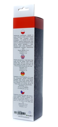 Удлиняющая реалистичная насадка на пенис из киберкожи Boss Series Perfect Sleeve Mulatto - 8