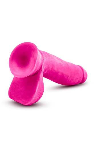 Фалоімітатор реалістик на присоску кібершкіра рожевий au NATUREL BOLD PLEASER 7INCH DILDO - 4