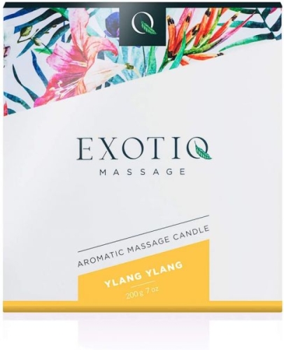 Массажная свеча с ароматом иланг иланга Exotiq Massage 200 гр - 4