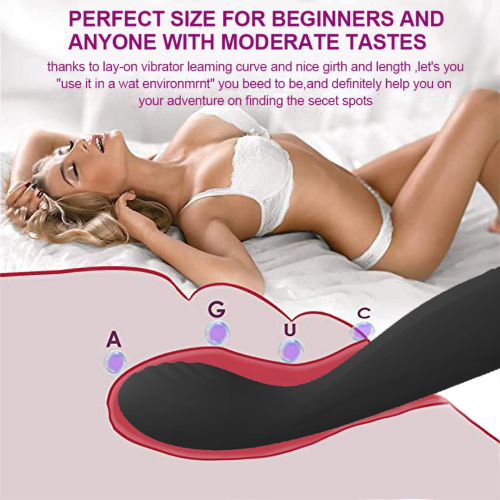 Вагінальний вібратор для точки G чорний Blue massager Flamingo - 3