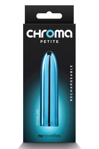 Віброкуль для стимуляції клітора блакитного кольору NS Novelties Chroma Petite - 4