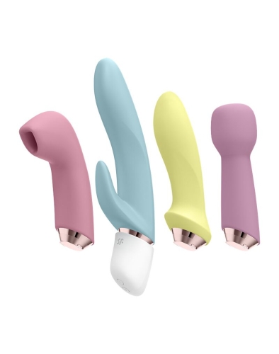 Подарочный набор секс игрушек для женщин 4 предмета разных цветов Satisfyer Marvelous Four - 1
