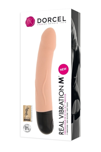 Вібратор вагінальний Marc Dorcel Real Vibration m Flesh - 2