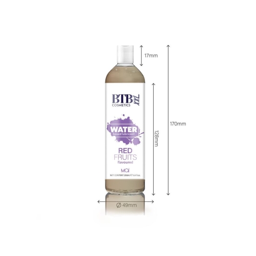 Оральный лубрикант на водной основе с ароматом красных фруктов MAI BTB FLAVORED 250 мл - 4