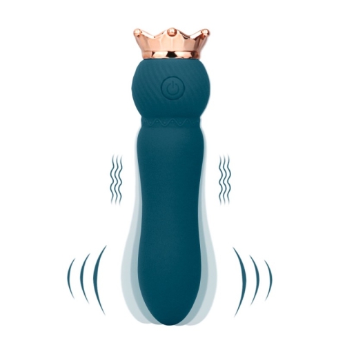 Мини вибратор корона для стимуляции клитора зеленого цвета Cnt Mini Crown - 3